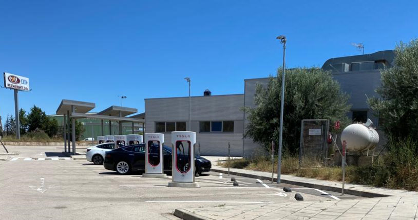 L'Aldea in Spanje Tesla opladen